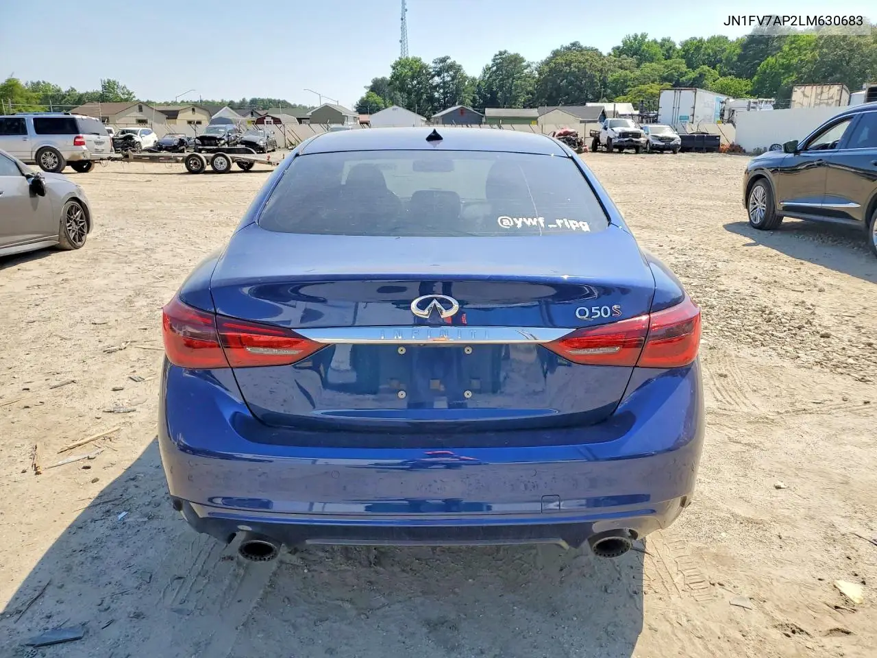 2020 Infiniti Q50 Red Sport 400 VIN: JN1FV7AP2LM630683 Lot: 55689726