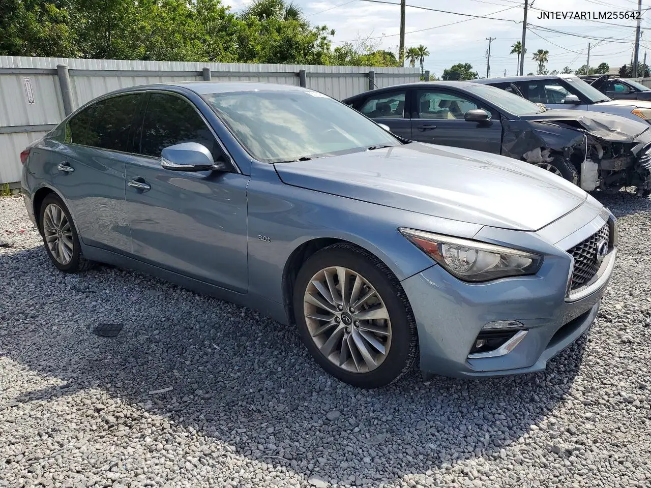 2020 Infiniti Q50 3.0T Luxe VIN: JN1EV7AR1LM255642 Lot: 55754756