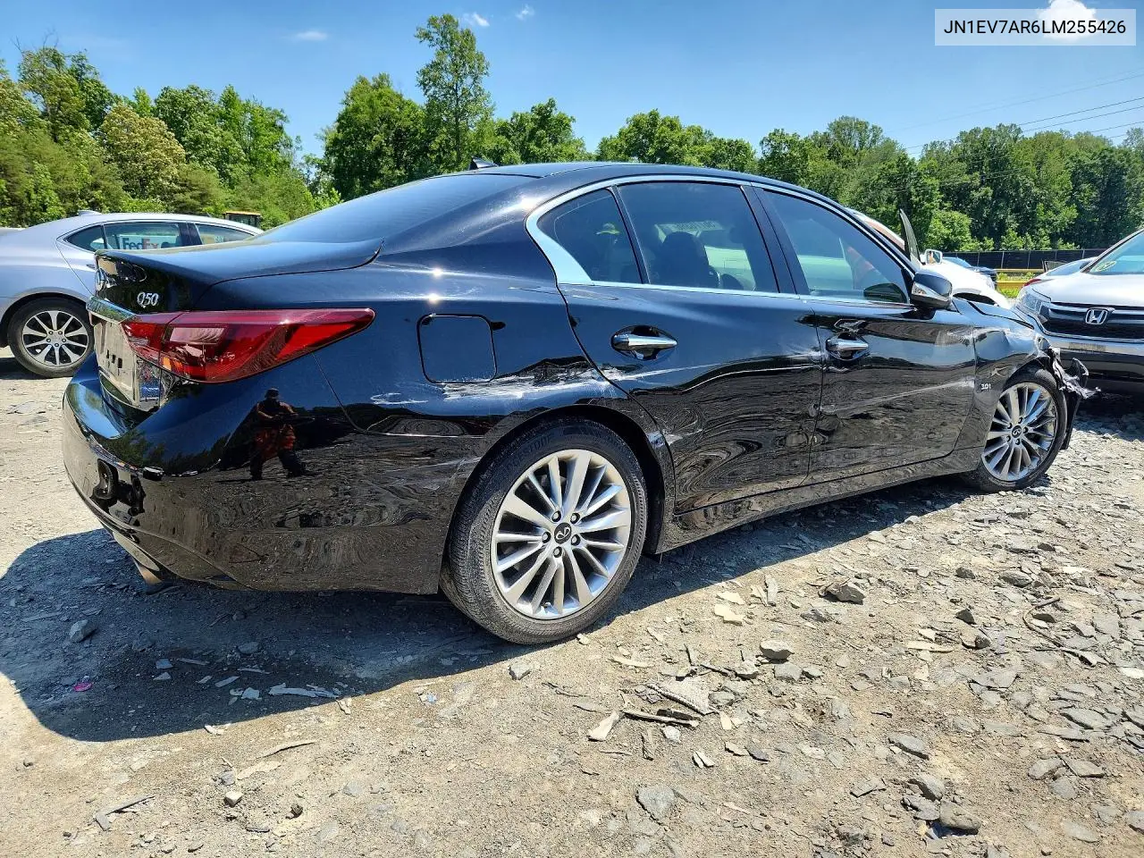 2020 Infiniti Q50 3.0T Luxe VIN: JN1EV7AR6LM255426 Lot: 56770386