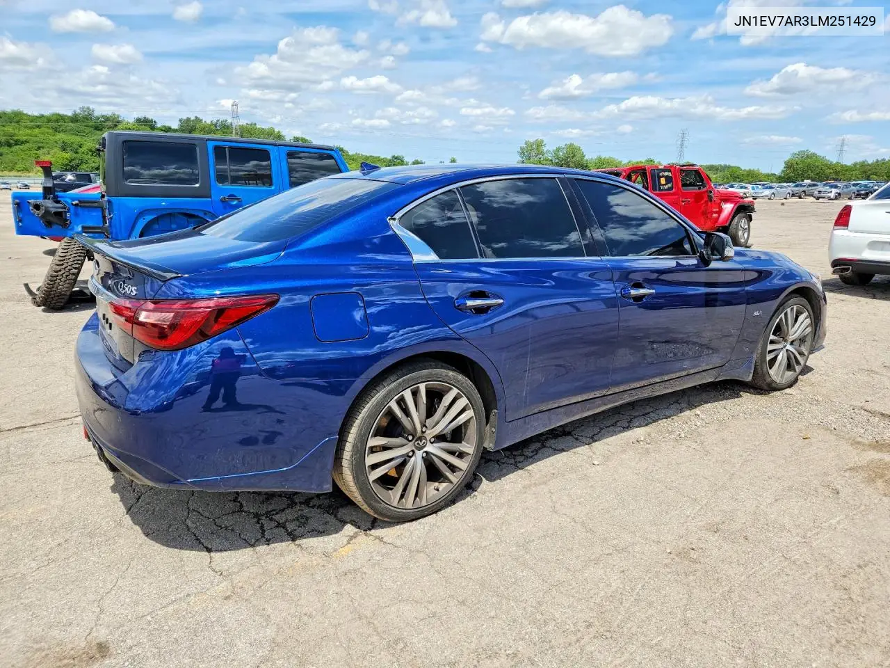 2020 Infiniti Q50 3.0T Sport VIN: JN1EV7AR3LM251429 Lot: 57067446