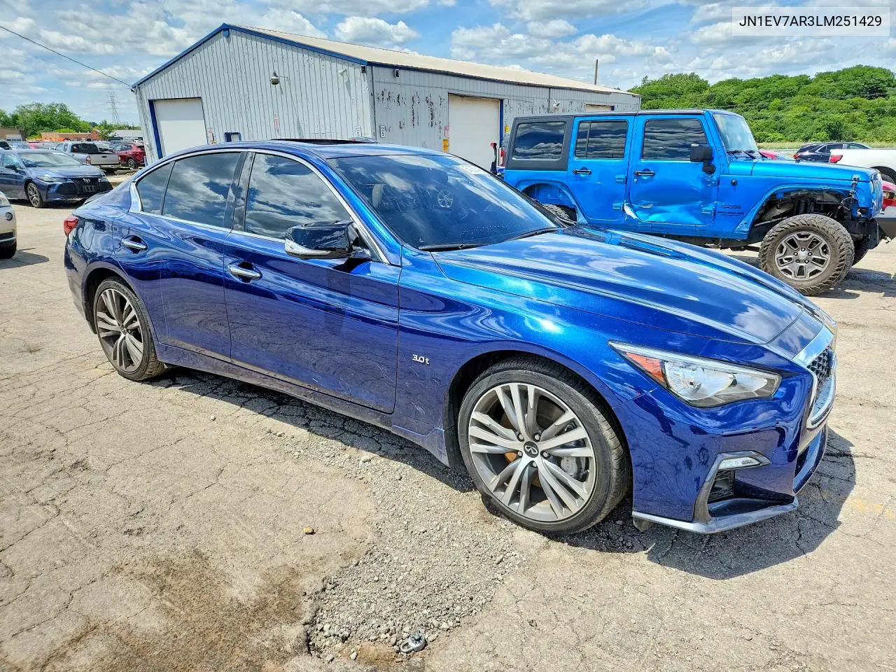 2020 Infiniti Q50 3.0T Sport VIN: JN1EV7AR3LM251429 Lot: 57067446