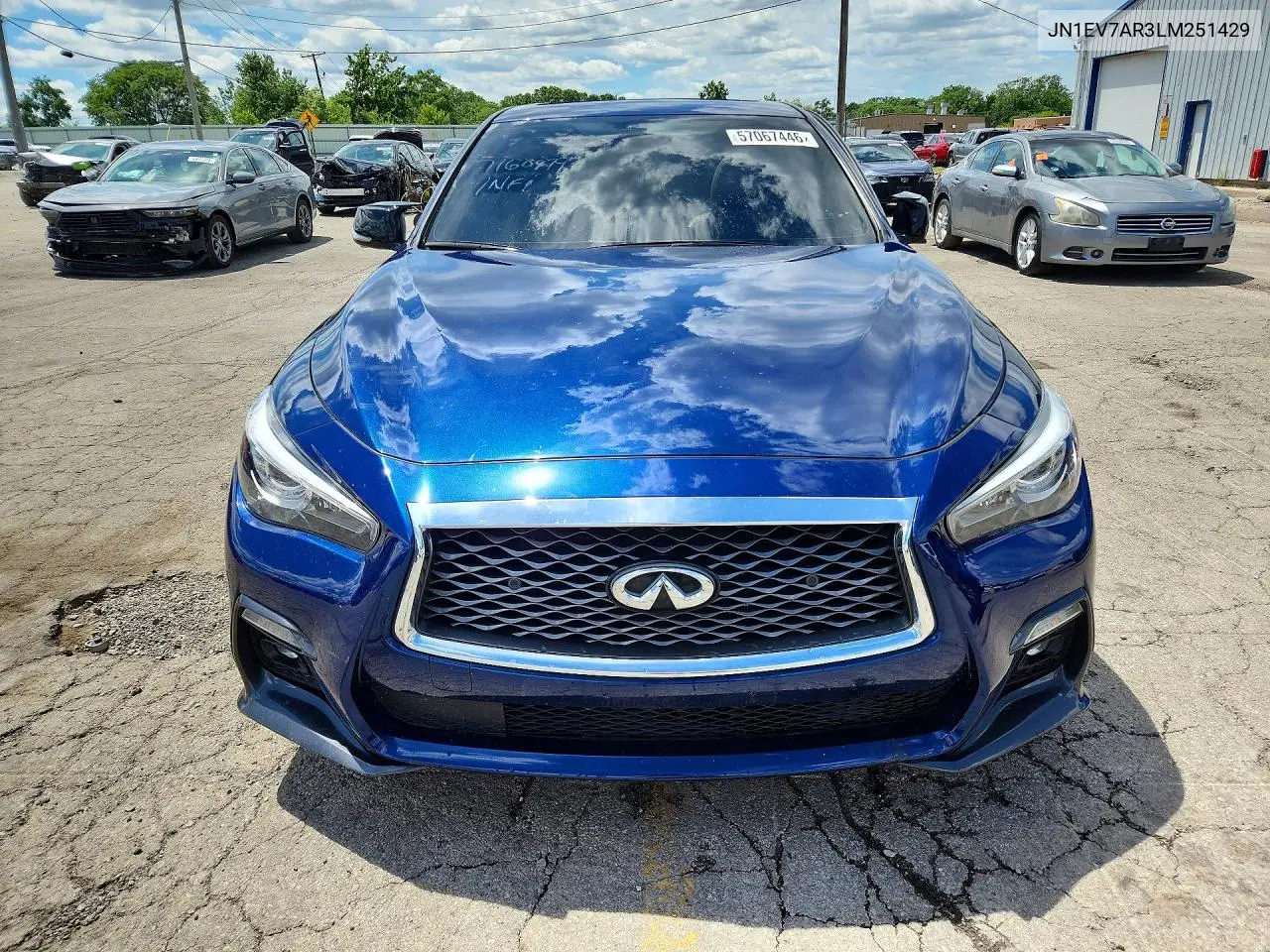 2020 Infiniti Q50 3.0T Sport VIN: JN1EV7AR3LM251429 Lot: 57067446