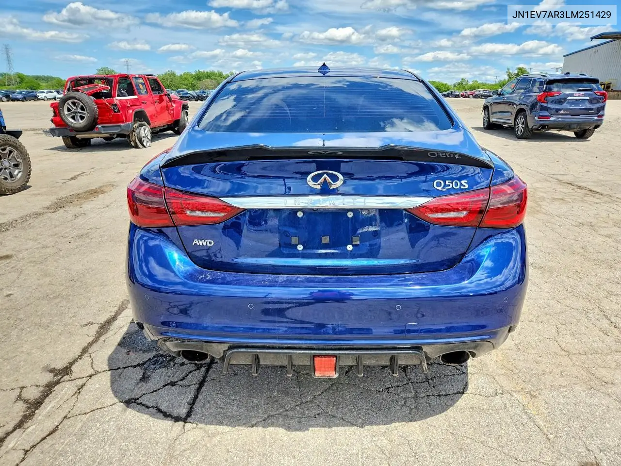 2020 Infiniti Q50 3.0T Sport VIN: JN1EV7AR3LM251429 Lot: 57067446