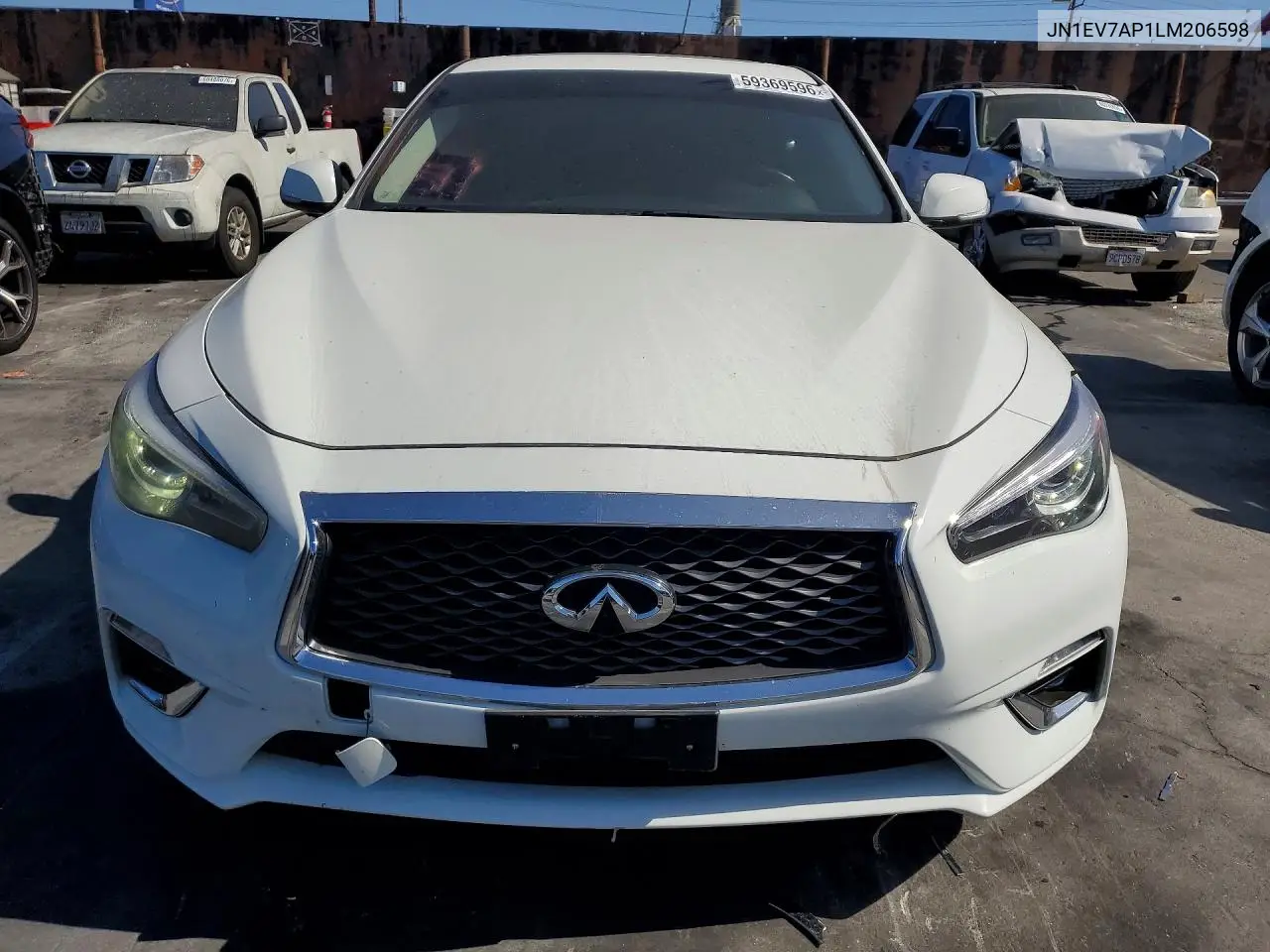 2020 Infiniti Q50 3.0T Luxe VIN: JN1EV7AP1LM206598 Lot: 59369596