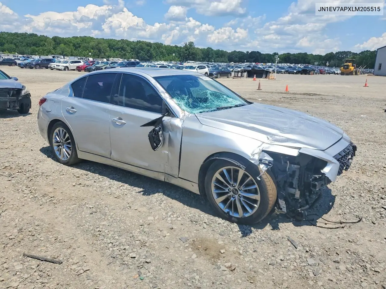 2020 Infiniti Q50 3.0T Luxe VIN: JN1EV7APXLM205515 Lot: 60331336