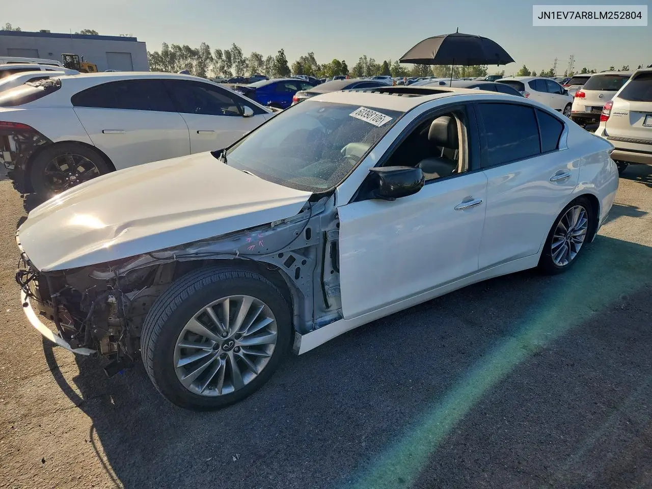 2020 Infiniti Q50 3.0T Luxe VIN: JN1EV7AR8LM252804 Lot: 60398106
