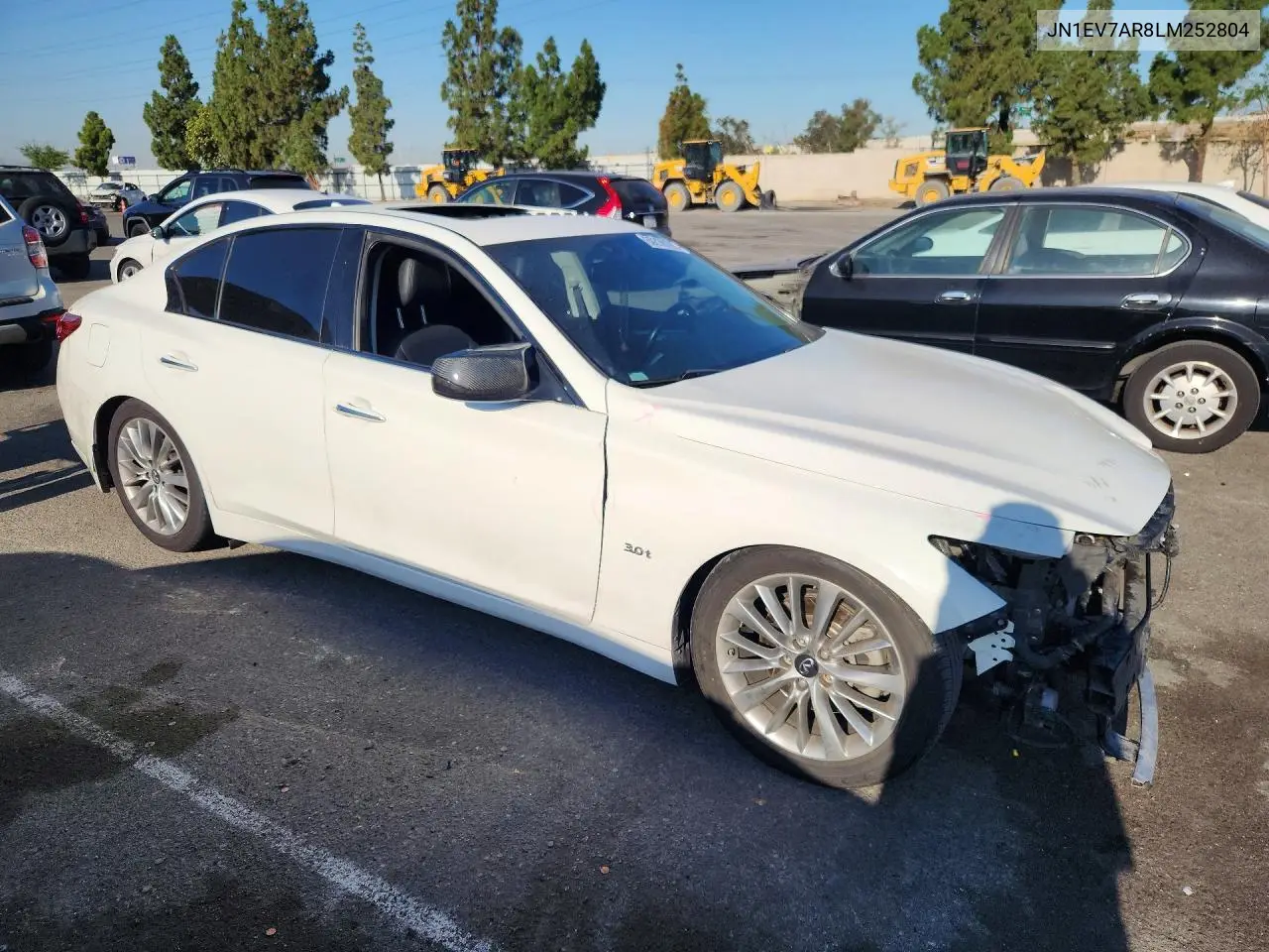 2020 Infiniti Q50 3.0T Luxe VIN: JN1EV7AR8LM252804 Lot: 60398106