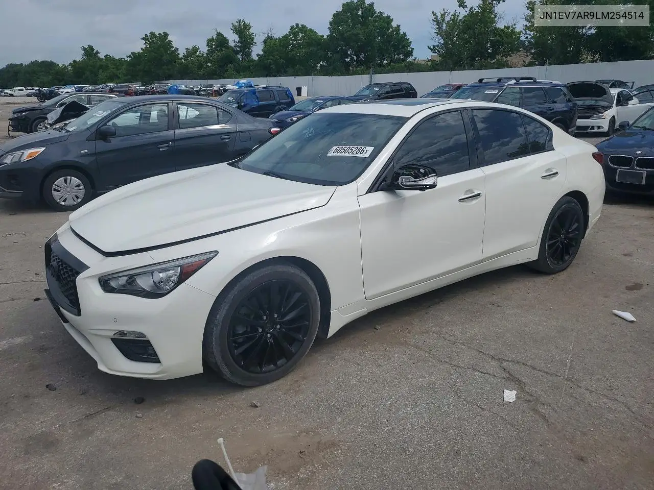 2020 Infiniti Q50 3.0T Luxe VIN: JN1EV7AR9LM254514 Lot: 60505286