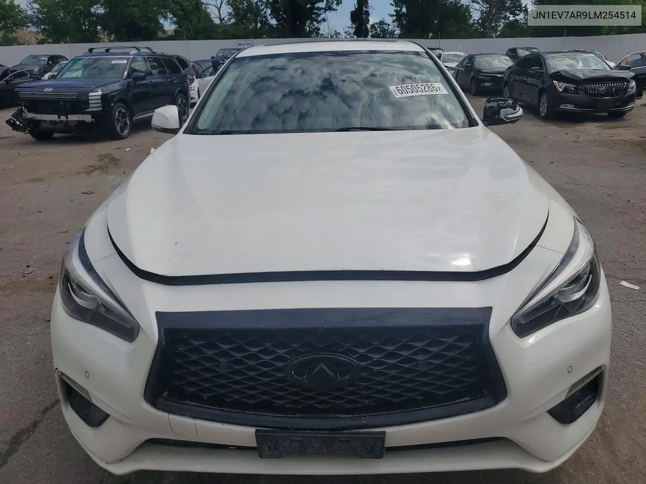 2020 Infiniti Q50 3.0T Luxe VIN: JN1EV7AR9LM254514 Lot: 60505286