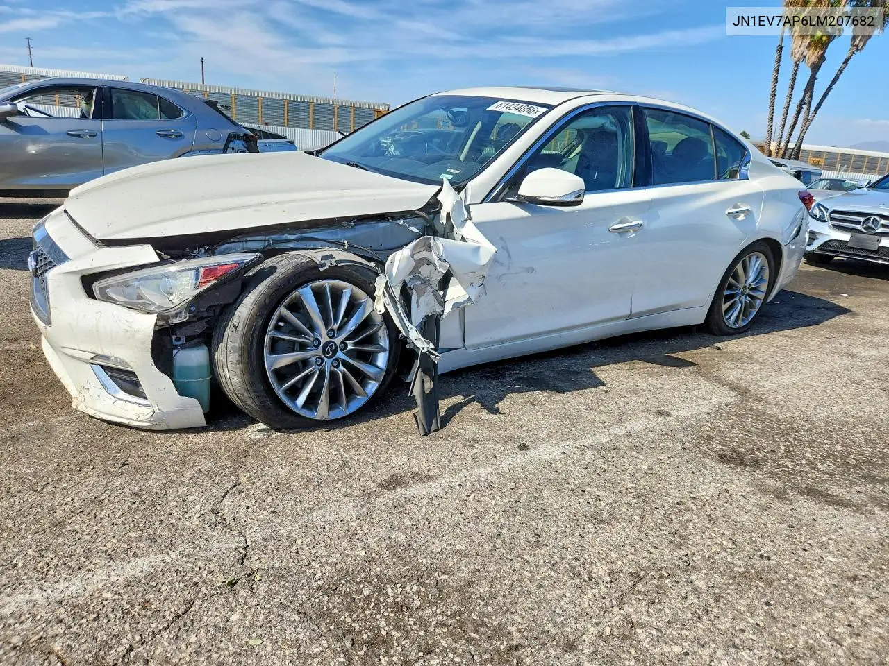 2020 Infiniti Q50 3.0T Luxe VIN: JN1EV7AP6LM207682 Lot: 61424656