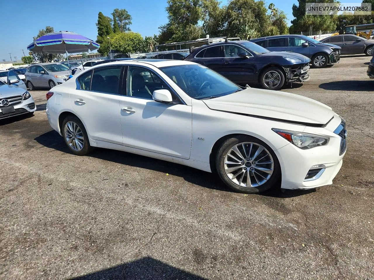 2020 Infiniti Q50 3.0T Luxe VIN: JN1EV7AP6LM207682 Lot: 61424656
