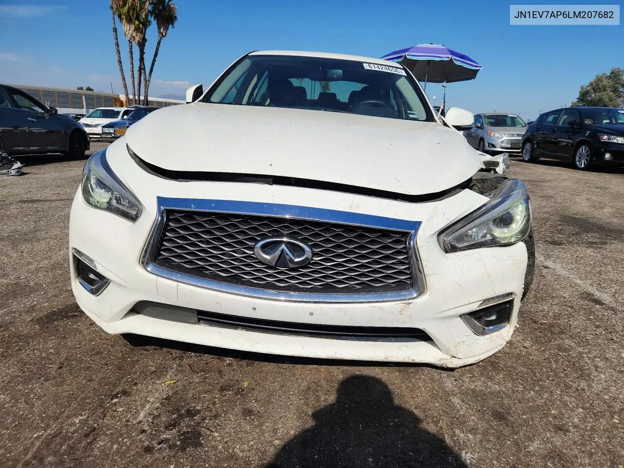 2020 Infiniti Q50 3.0T Luxe VIN: JN1EV7AP6LM207682 Lot: 61424656