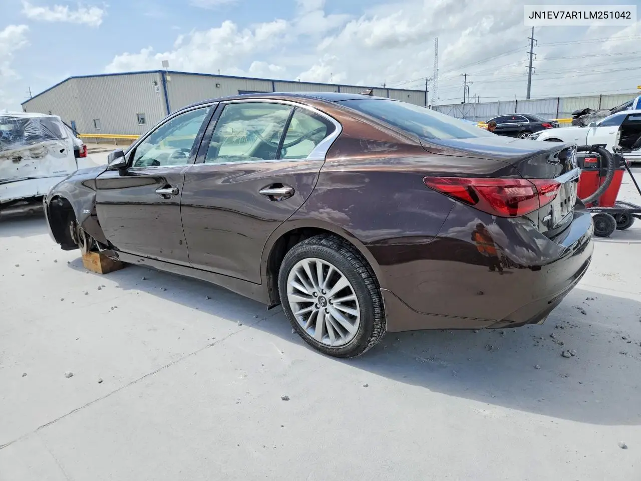 2020 Infiniti Q50 3.0T Luxe VIN: JN1EV7AR1LM251042 Lot: 61772946