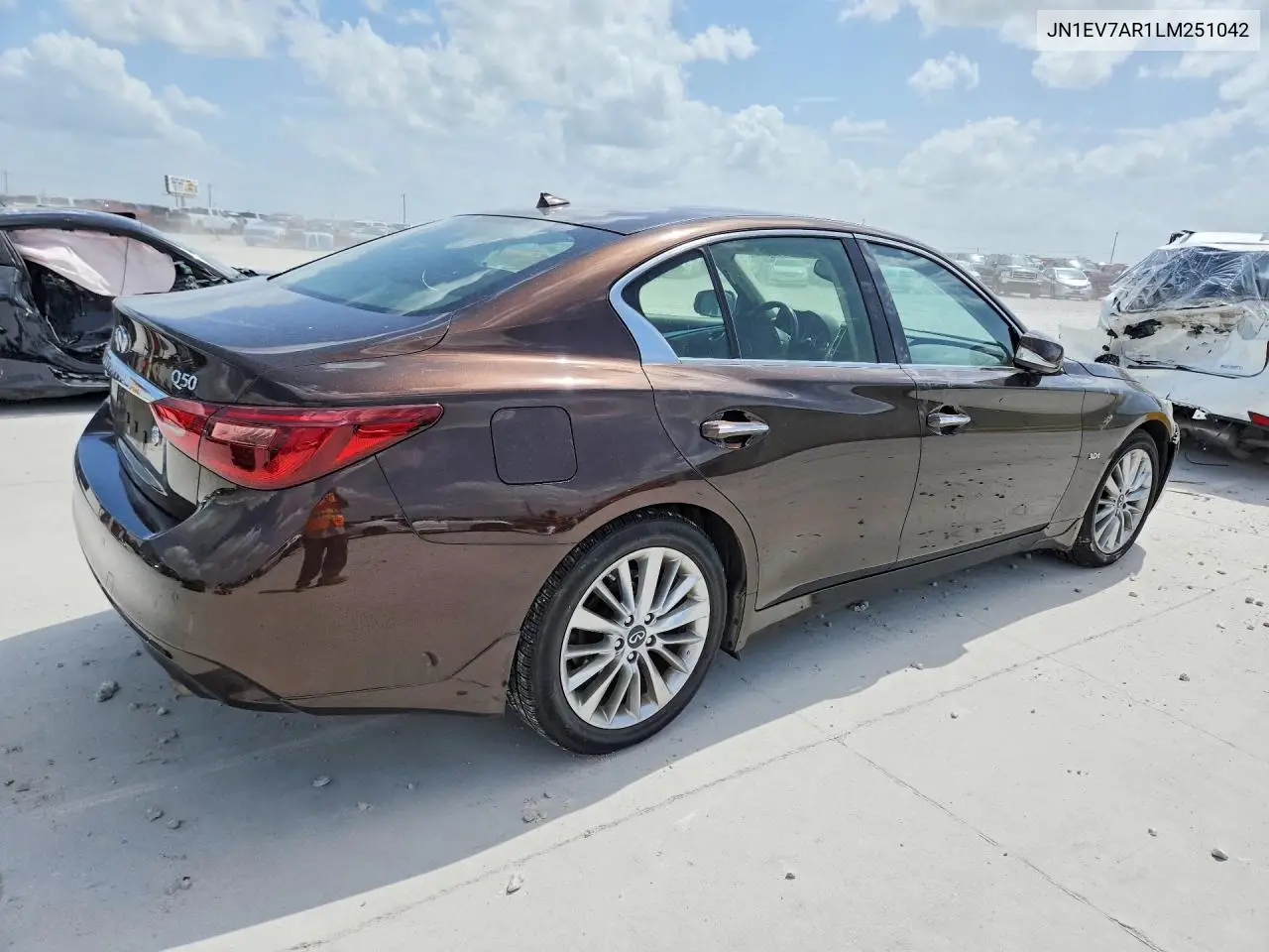 2020 Infiniti Q50 3.0T Luxe VIN: JN1EV7AR1LM251042 Lot: 61772946