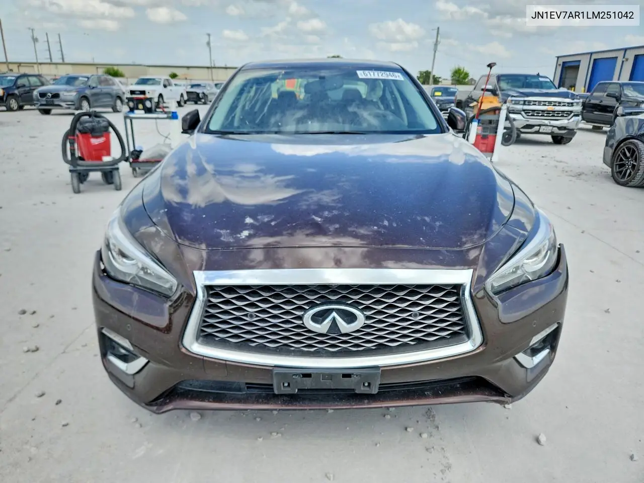 2020 Infiniti Q50 3.0T Luxe VIN: JN1EV7AR1LM251042 Lot: 61772946