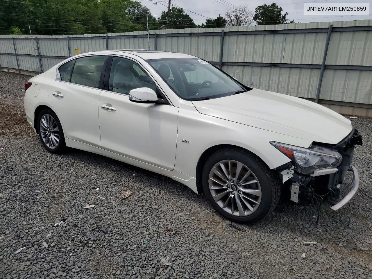 2020 Infiniti Q50 3.0T Luxe VIN: JN1EV7AR1LM250859 Lot: 61785766