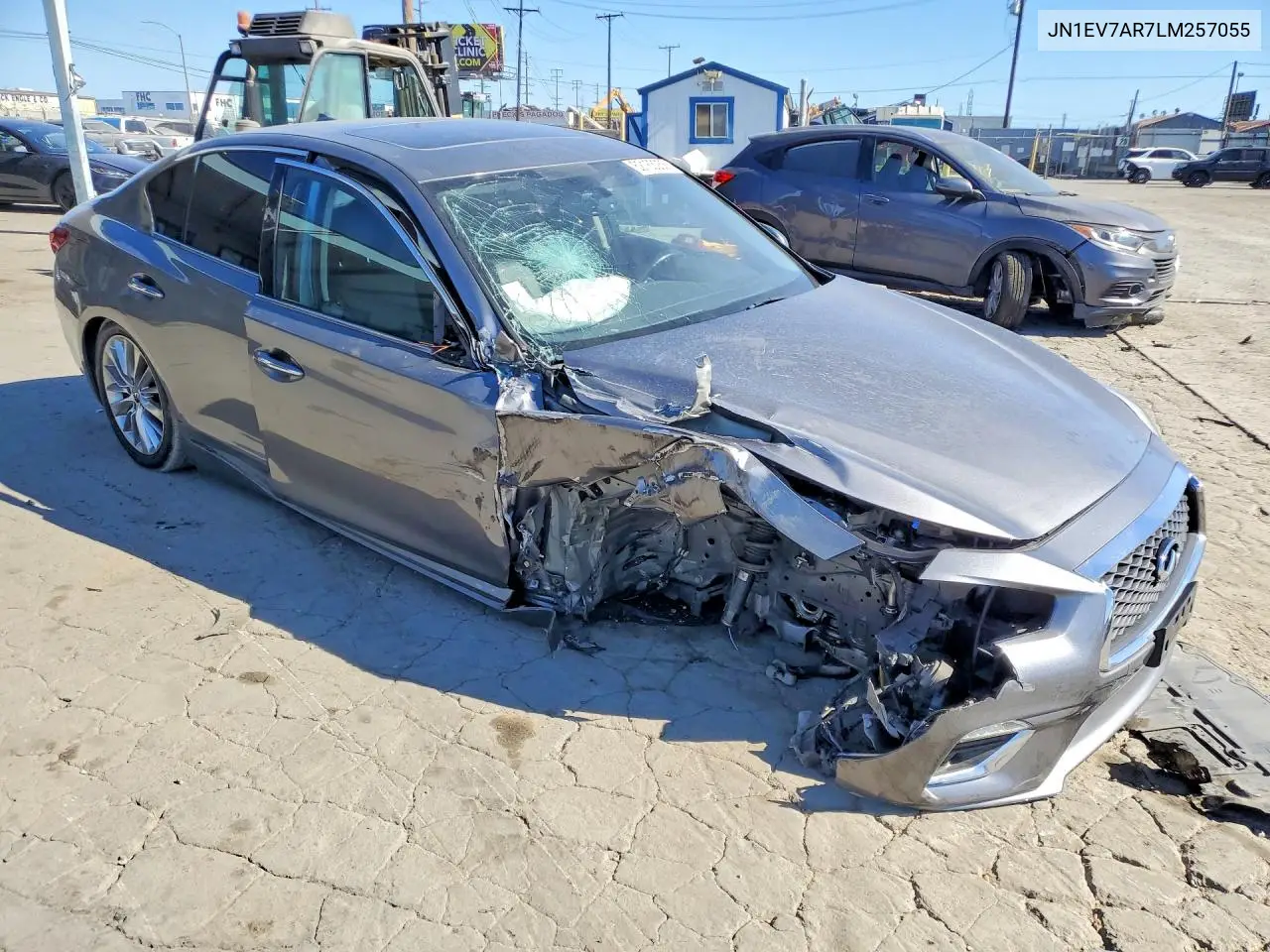 2020 Infiniti Q50 3.0T Luxe VIN: JN1EV7AR7LM257055 Lot: 62163256