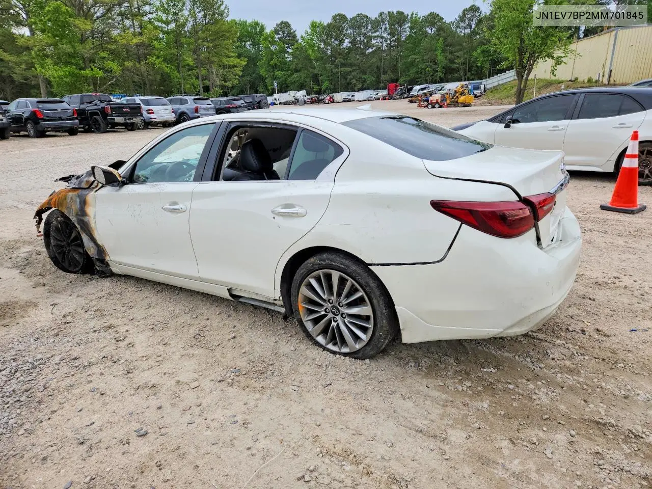 2021 Infiniti Q50 Luxe VIN: JN1EV7BP2MM701845 Lot: 51855496
