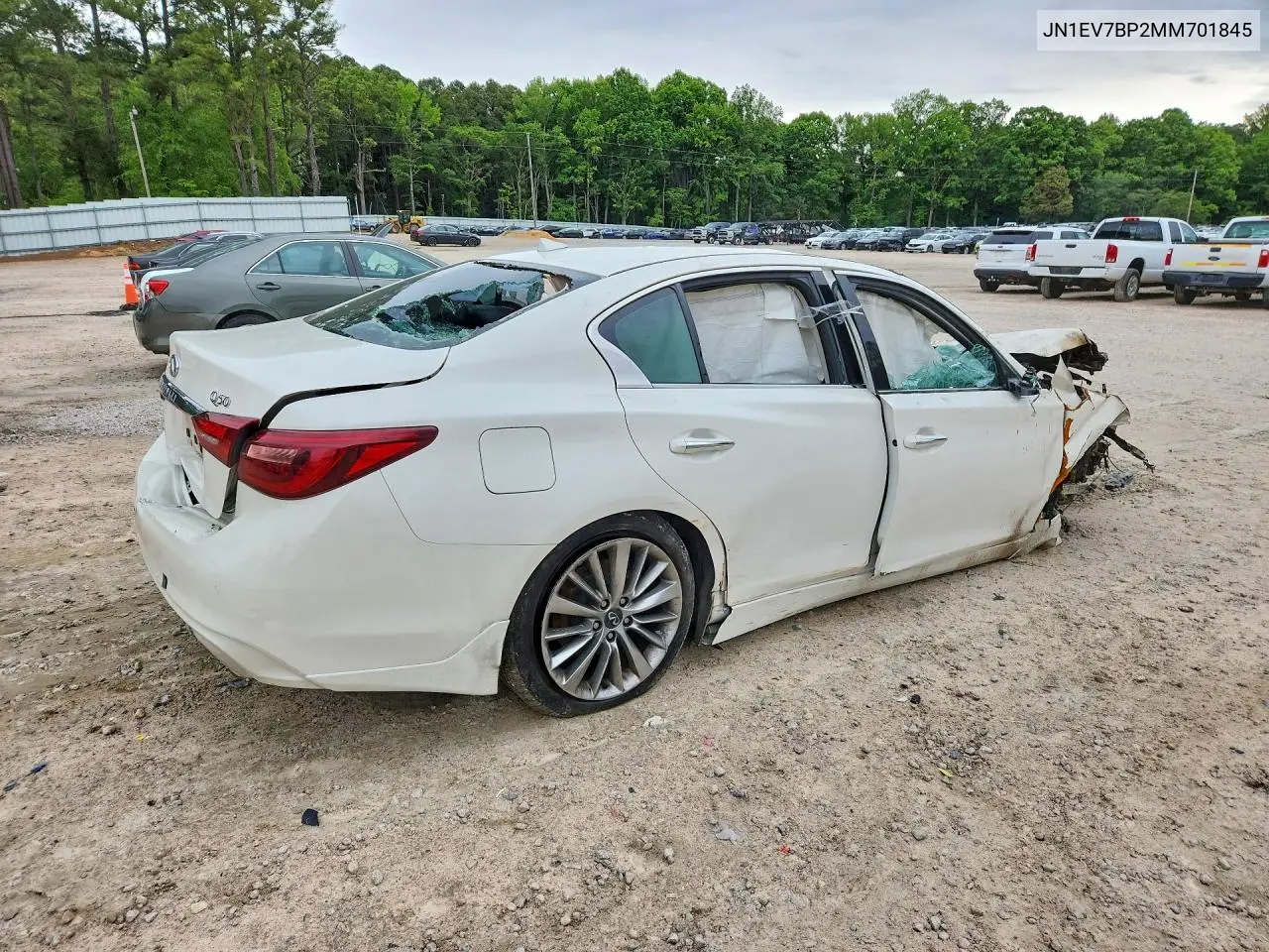 2021 Infiniti Q50 Luxe VIN: JN1EV7BP2MM701845 Lot: 51855496