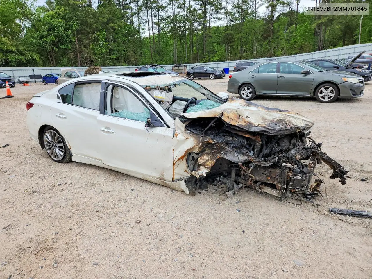 2021 Infiniti Q50 Luxe VIN: JN1EV7BP2MM701845 Lot: 51855496