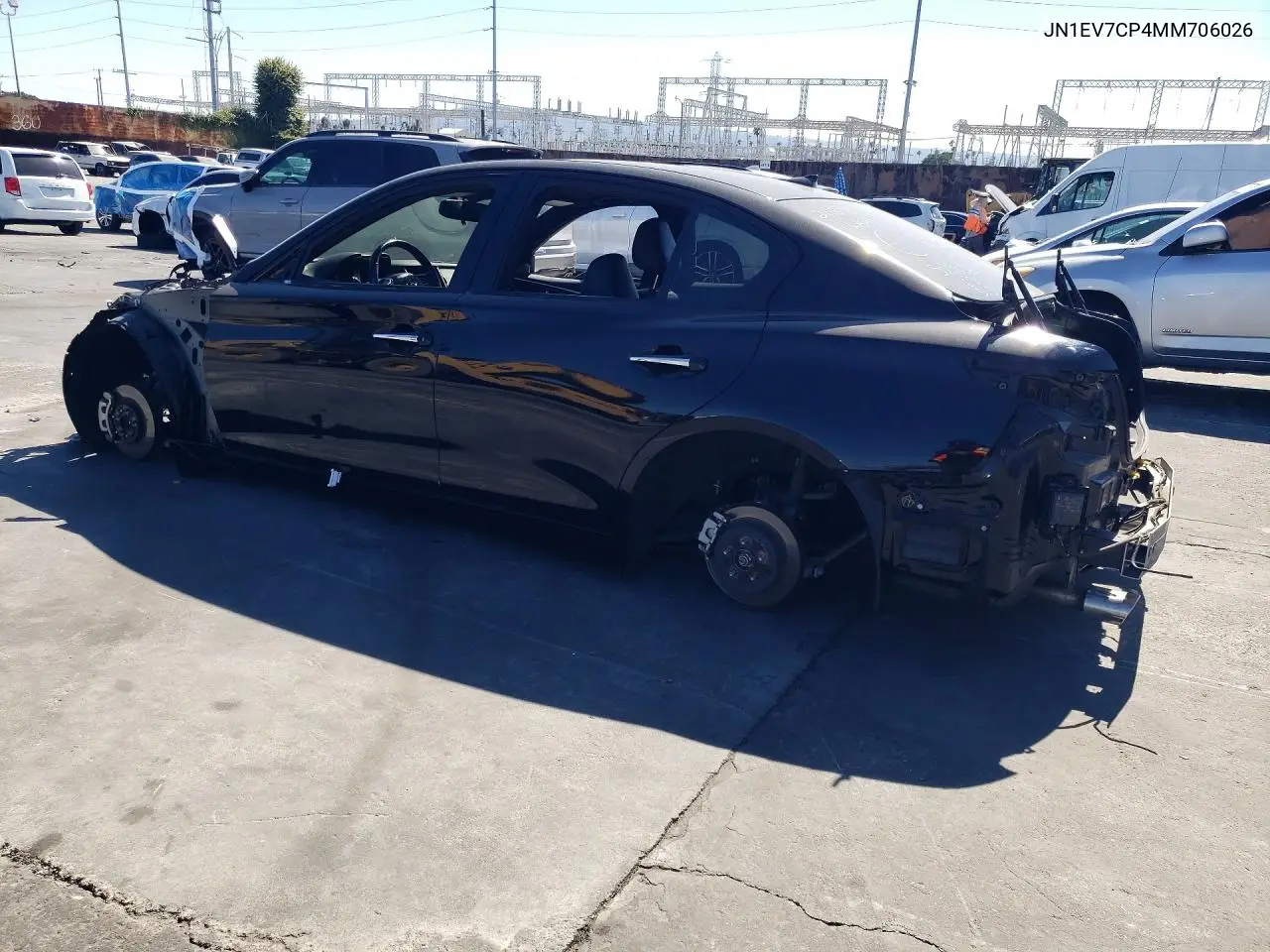 2021 Infiniti Q50 Sensory VIN: JN1EV7CP4MM706026 Lot: 56693826