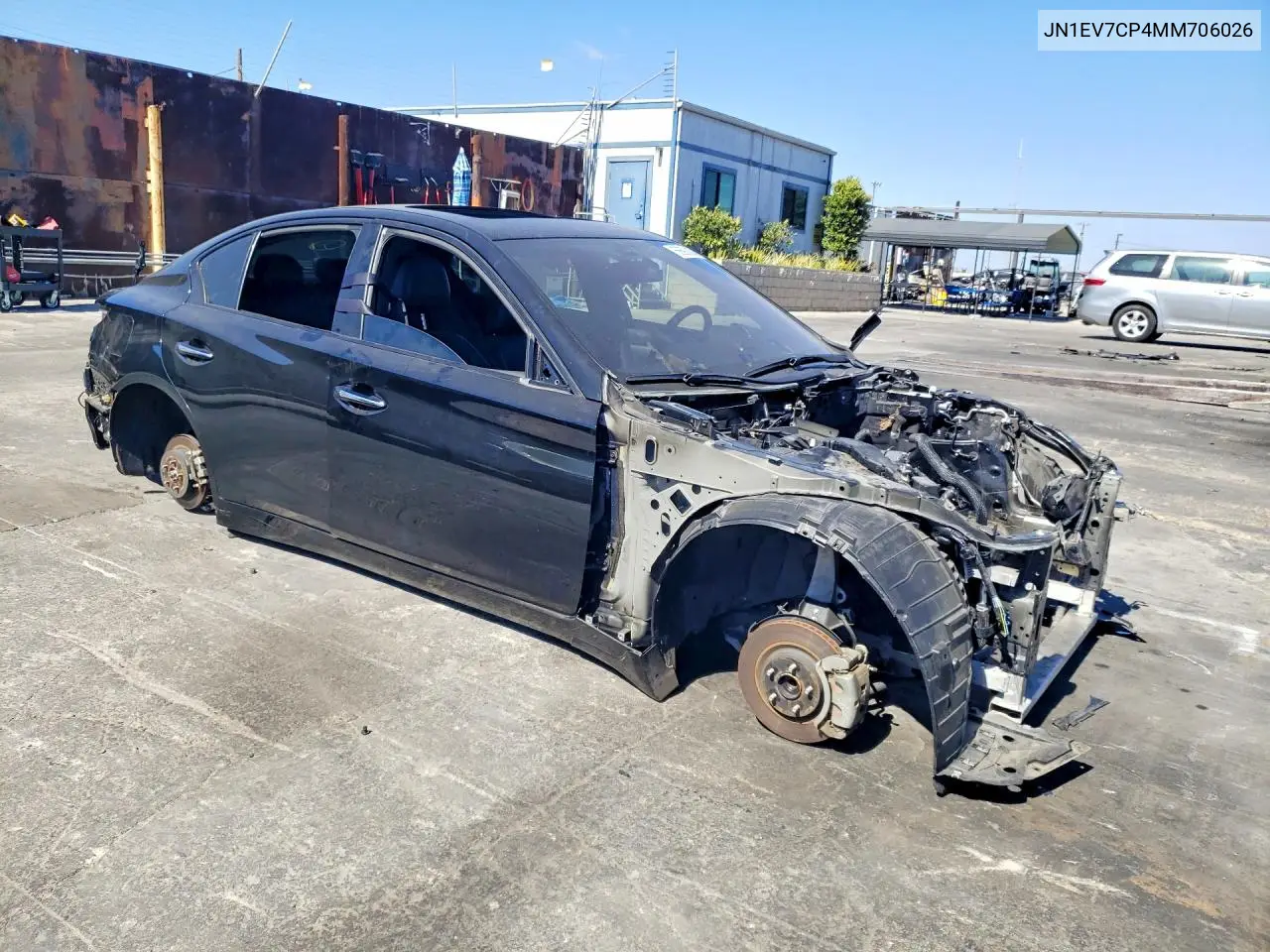 2021 Infiniti Q50 Sensory VIN: JN1EV7CP4MM706026 Lot: 56693826