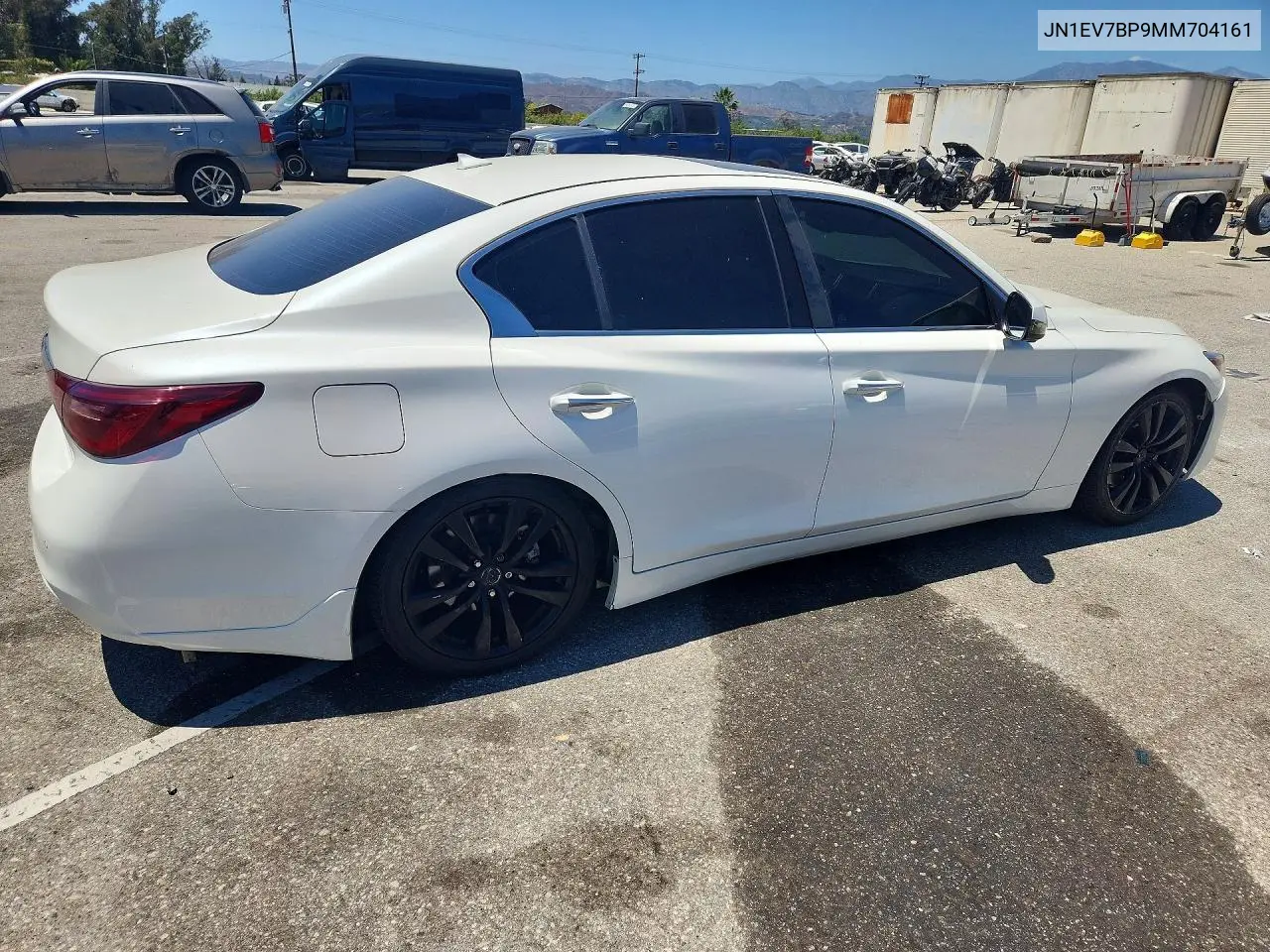 2021 Infiniti Q50 Luxe VIN: JN1EV7BP9MM704161 Lot: 56981126