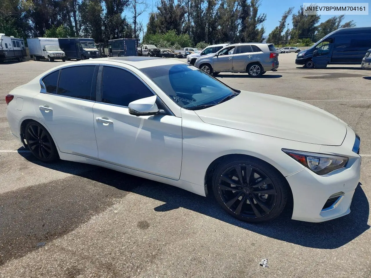 2021 Infiniti Q50 Luxe VIN: JN1EV7BP9MM704161 Lot: 56981126