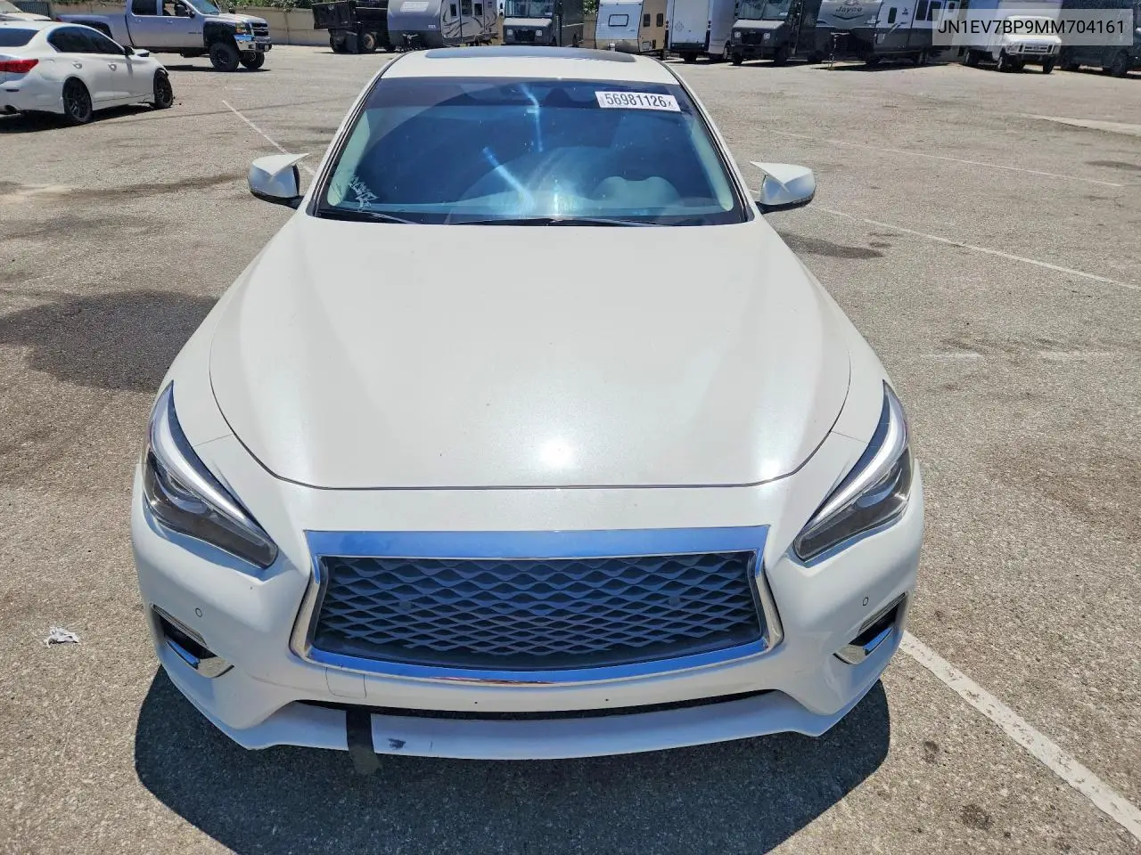2021 Infiniti Q50 Luxe VIN: JN1EV7BP9MM704161 Lot: 56981126