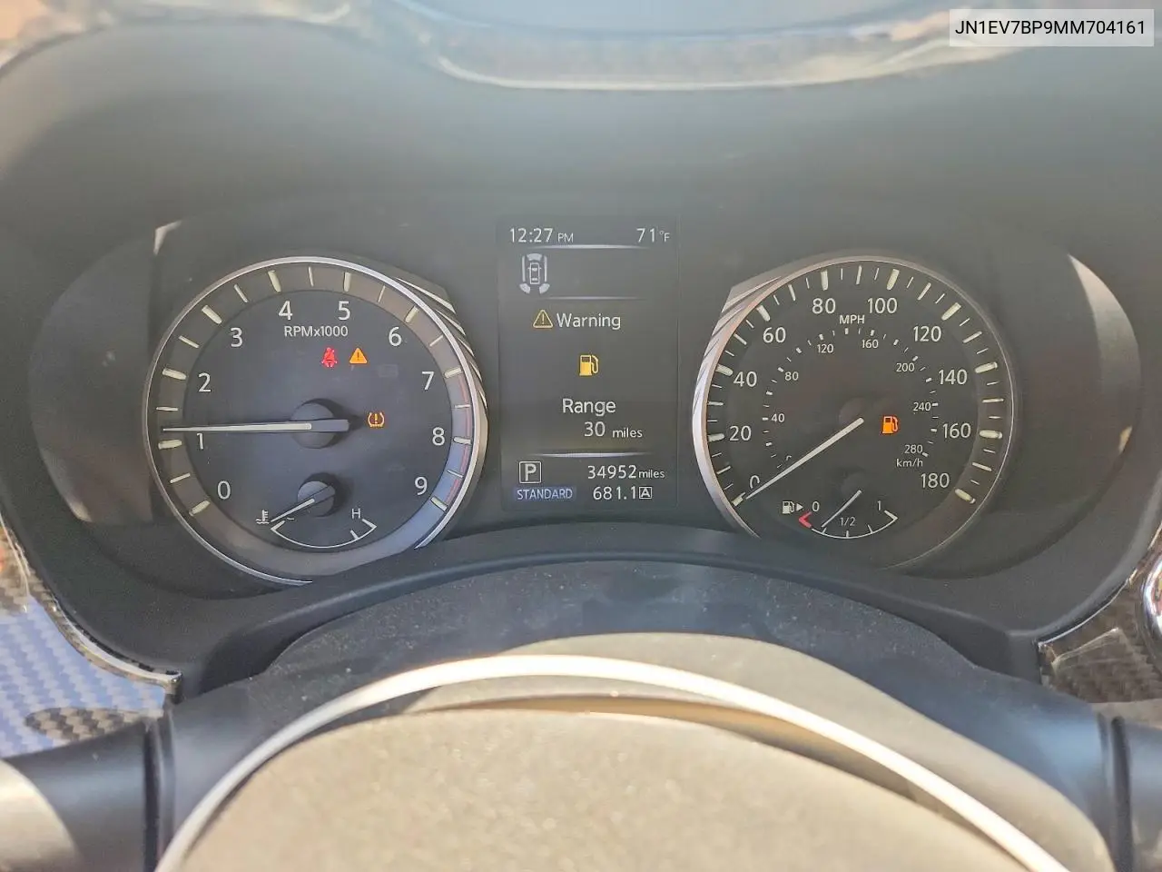 2021 Infiniti Q50 Luxe VIN: JN1EV7BP9MM704161 Lot: 56981126