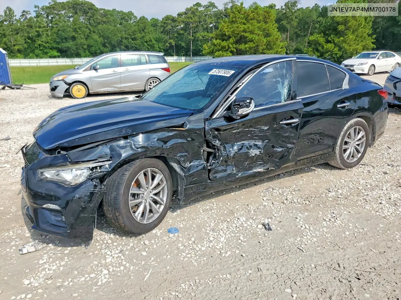 2021 Infiniti Q50 Pure VIN: JN1EV7AP4MM700178 Lot: 57507906