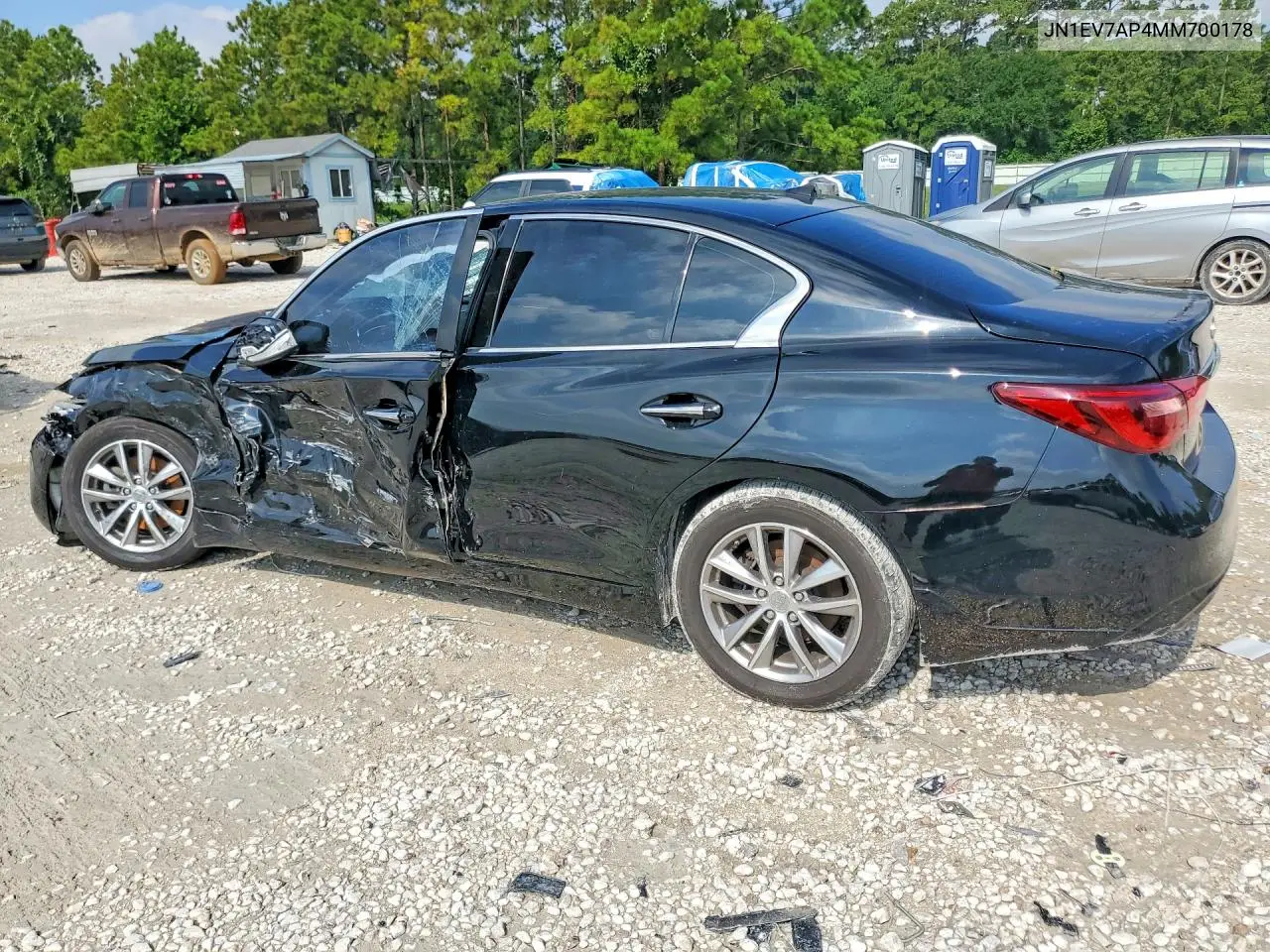2021 Infiniti Q50 Pure VIN: JN1EV7AP4MM700178 Lot: 57507906