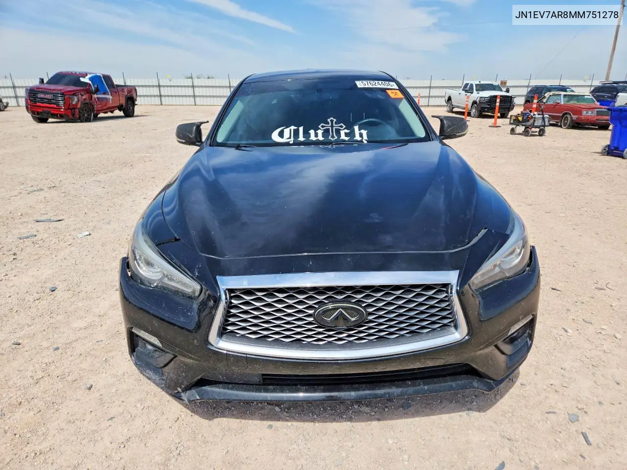 2021 Infiniti Q50 Pure VIN: JN1EV7AR8MM751278 Lot: 57624406