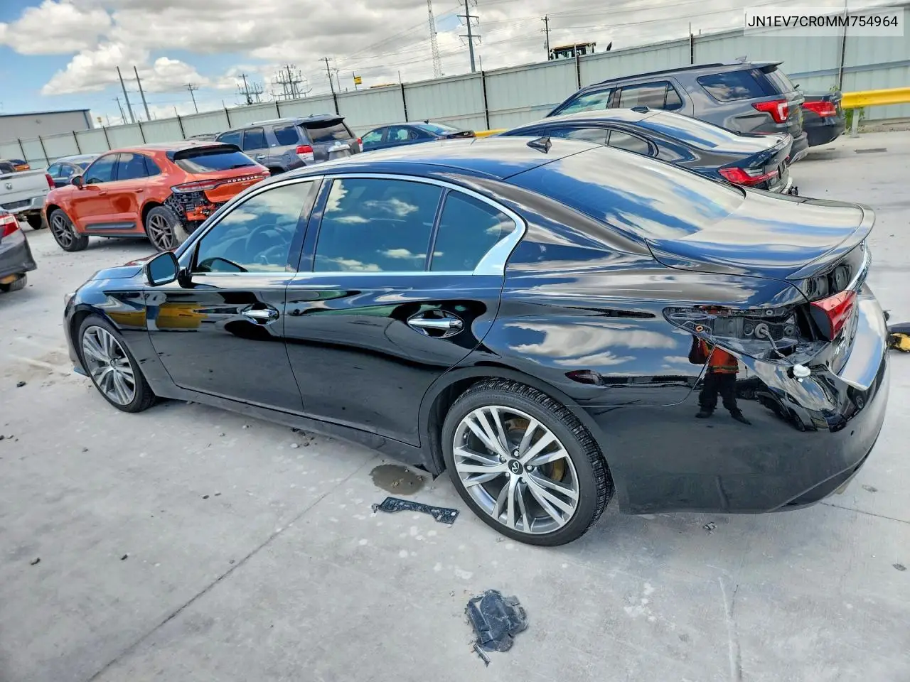 2021 Infiniti Q50 Sensory VIN: JN1EV7CR0MM754964 Lot: 60157486