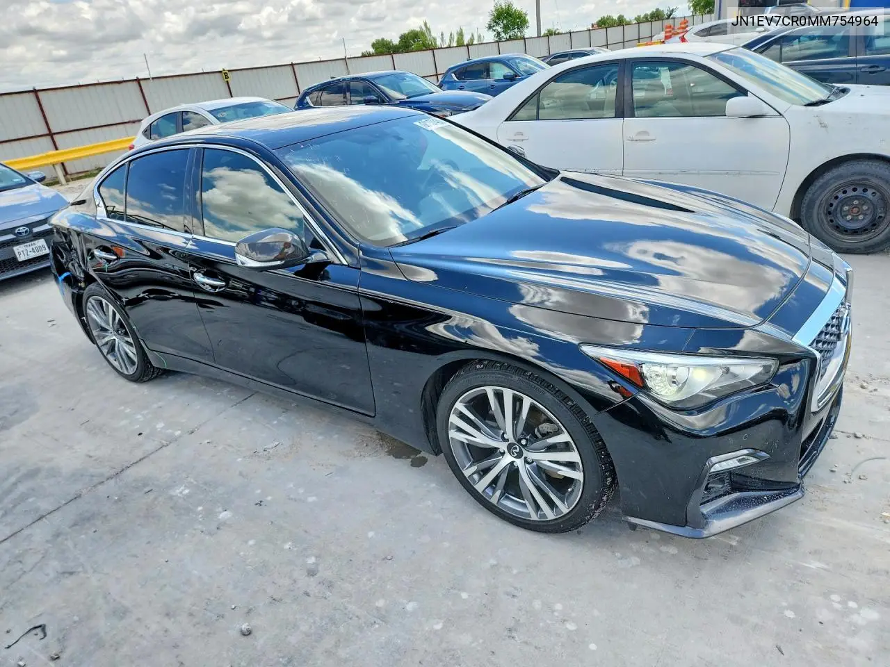 2021 Infiniti Q50 Sensory VIN: JN1EV7CR0MM754964 Lot: 60157486