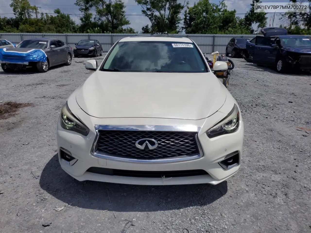 2021 Infiniti Q50 Luxe VIN: JN1EV7BP7MM700772 Lot: 60174166