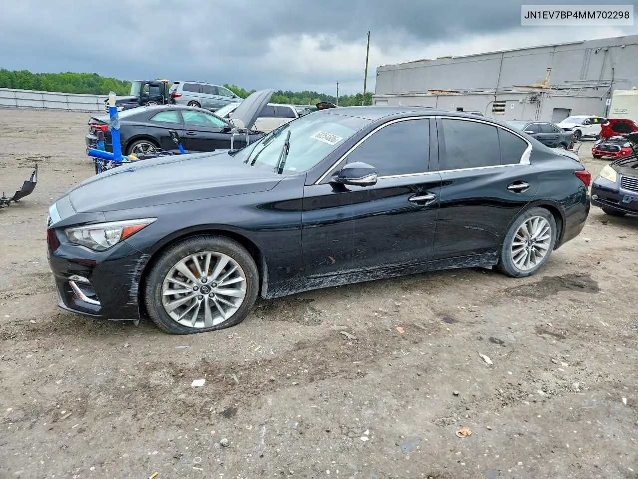 2021 Infiniti Q50 Luxe VIN: JN1EV7BP4MM702298 Lot: 60254606