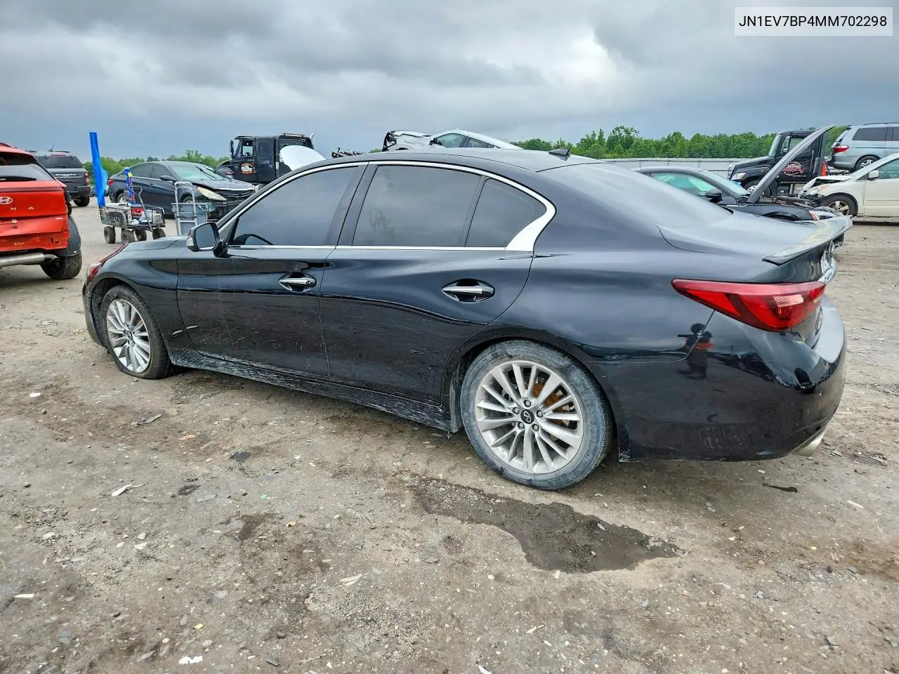 2021 Infiniti Q50 Luxe VIN: JN1EV7BP4MM702298 Lot: 60254606