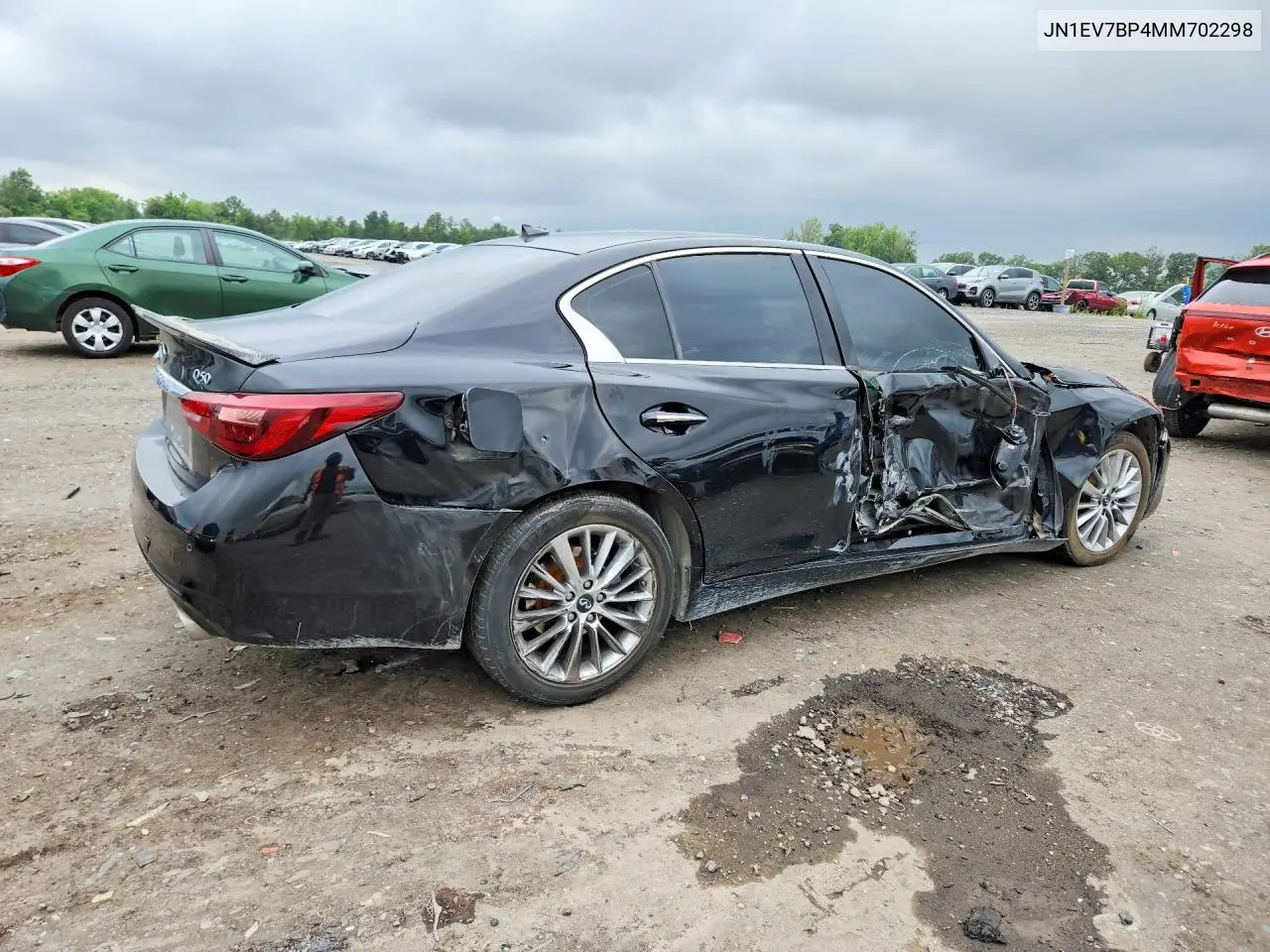 2021 Infiniti Q50 Luxe VIN: JN1EV7BP4MM702298 Lot: 60254606