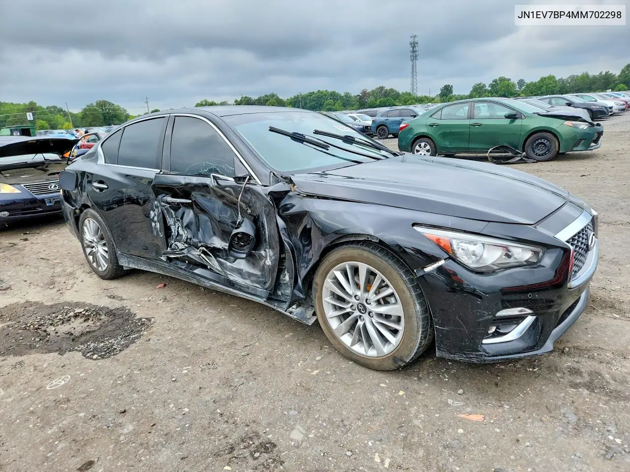 2021 Infiniti Q50 Luxe VIN: JN1EV7BP4MM702298 Lot: 60254606