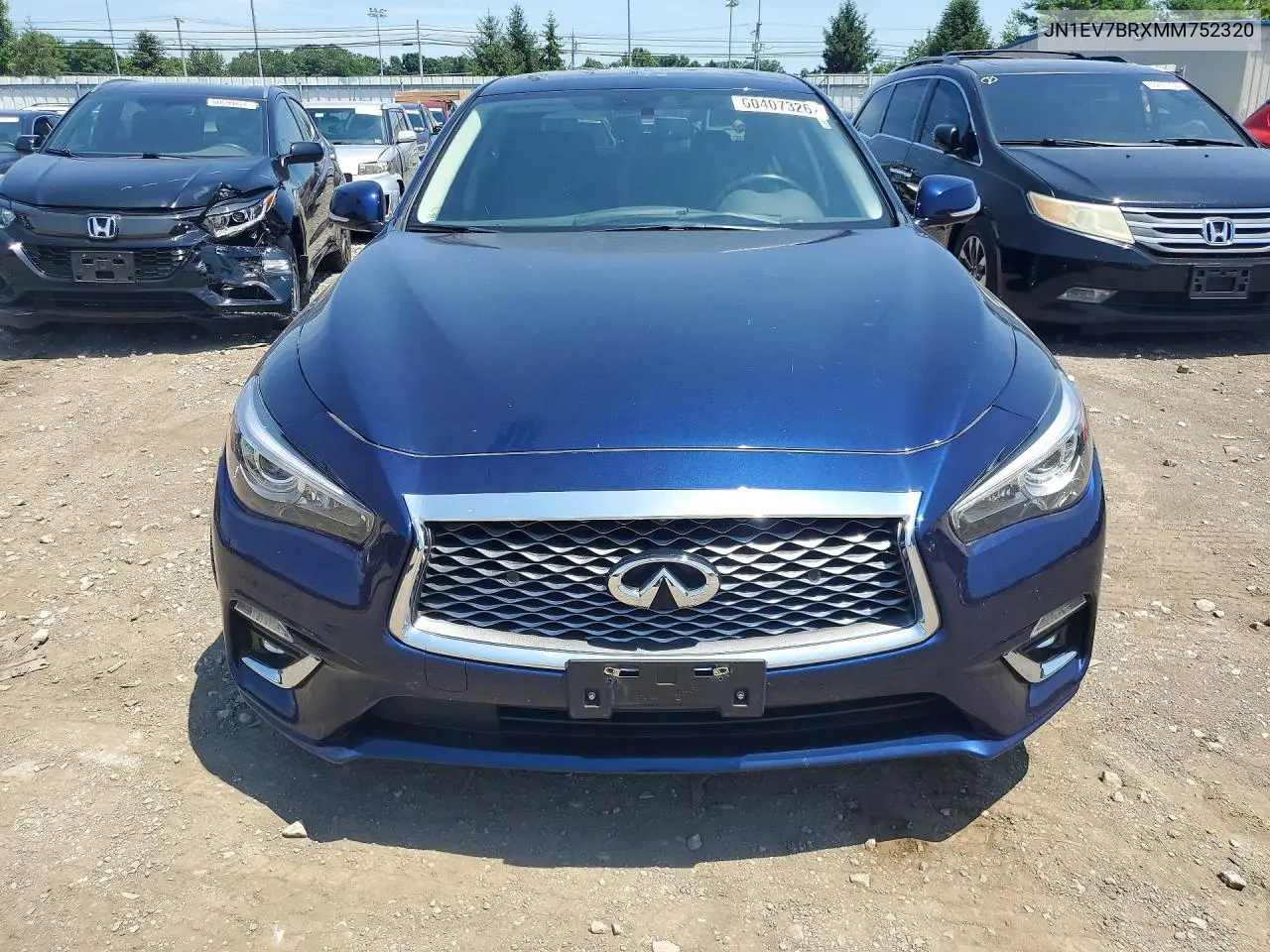 2021 Infiniti Q50 Luxe VIN: JN1EV7BRXMM752320 Lot: 60407326