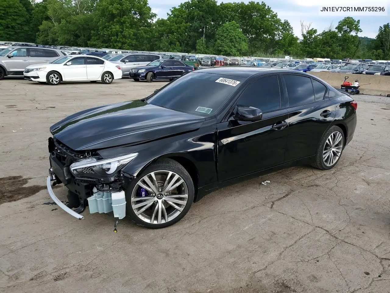 2021 Infiniti Q50 Sensory VIN: JN1EV7CR1MM755296 Lot: 60641376