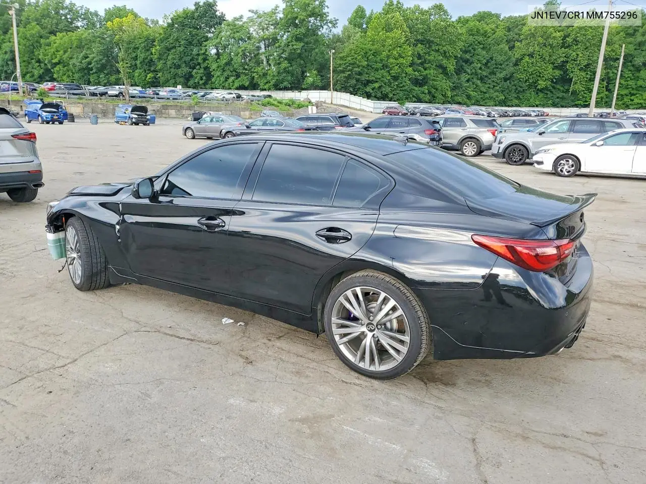 2021 Infiniti Q50 Sensory VIN: JN1EV7CR1MM755296 Lot: 60641376