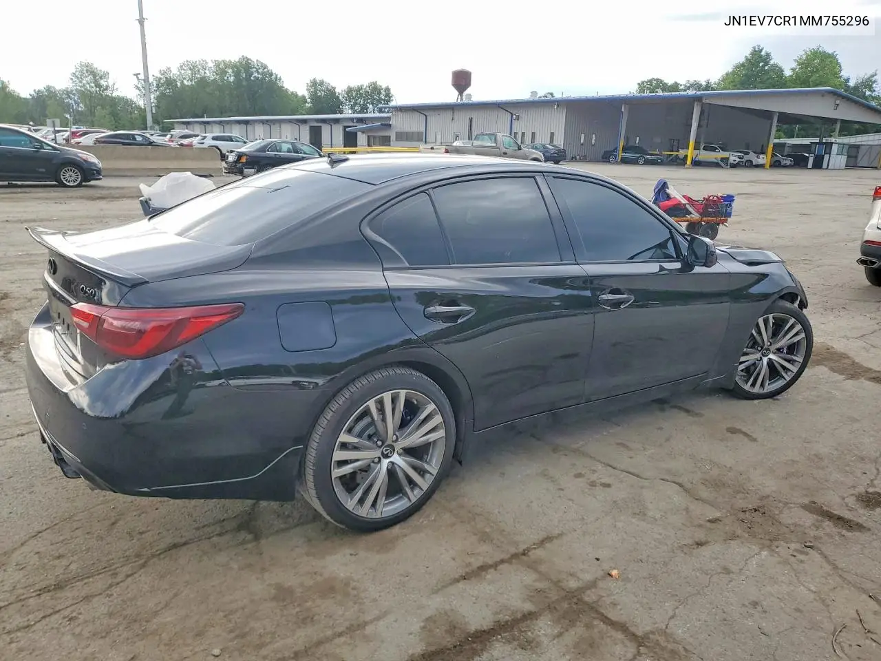 2021 Infiniti Q50 Sensory VIN: JN1EV7CR1MM755296 Lot: 60641376