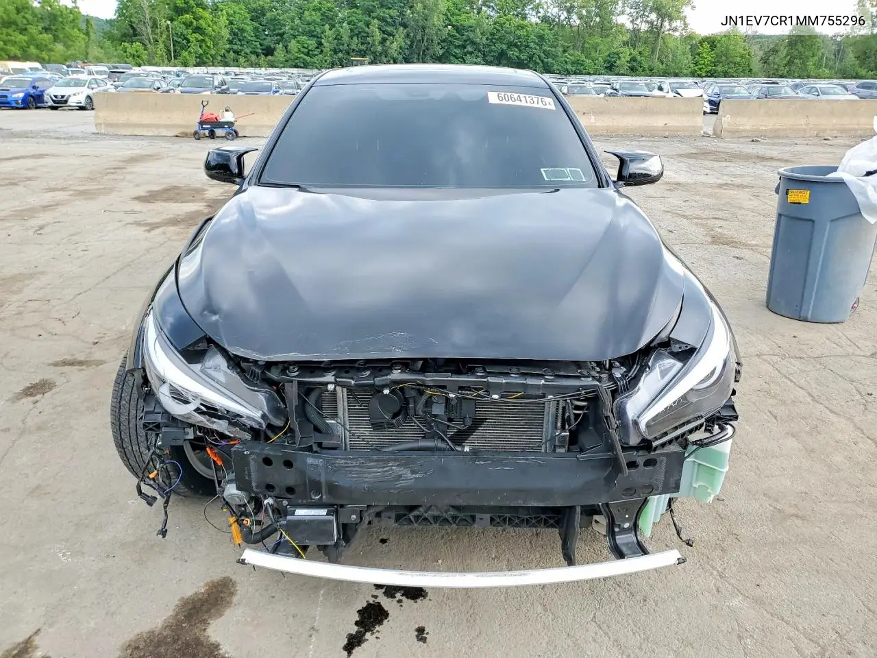 2021 Infiniti Q50 Sensory VIN: JN1EV7CR1MM755296 Lot: 60641376