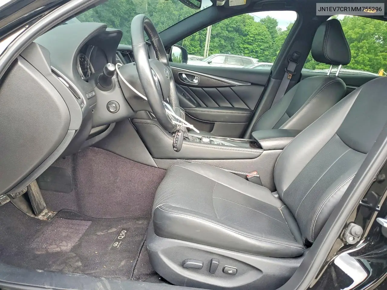 2021 Infiniti Q50 Sensory VIN: JN1EV7CR1MM755296 Lot: 60641376