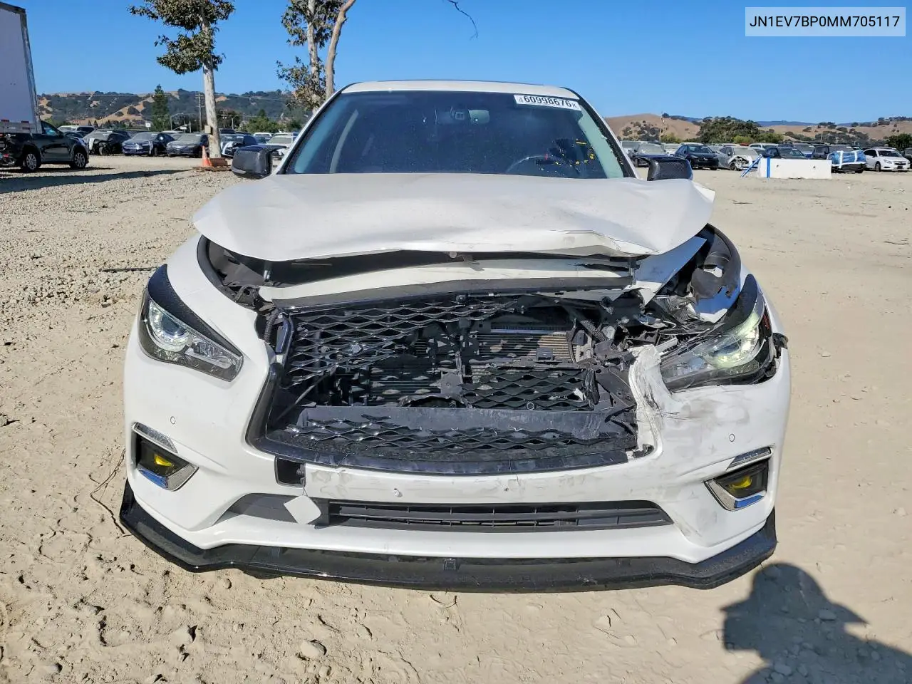 2021 Infiniti Q50 Luxe VIN: JN1EV7BP0MM705117 Lot: 60998676