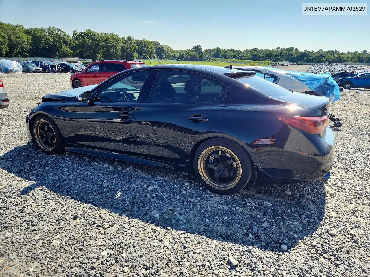 2021 Infiniti Q50 Pure VIN: JN1EV7APXMM702629 Lot: 61424016