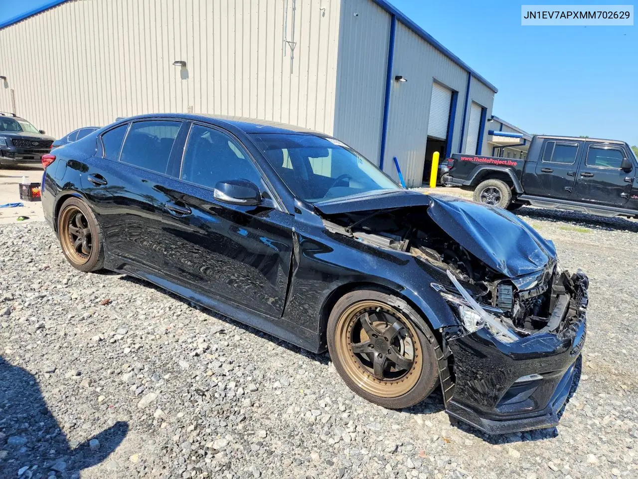 2021 Infiniti Q50 Pure VIN: JN1EV7APXMM702629 Lot: 61424016