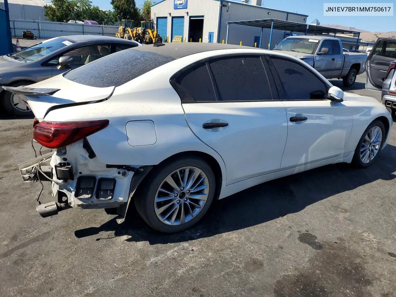 2021 Infiniti Q50 Luxe VIN: JN1EV7BR1MM750617 Lot: 61483996